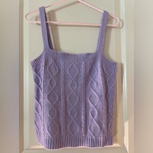 VENUS Purple Knitted Tank Top